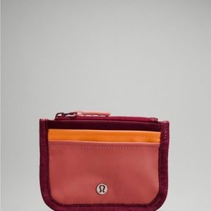Lululemon True Identity Card Case, Brier Rose/Orange Frappe